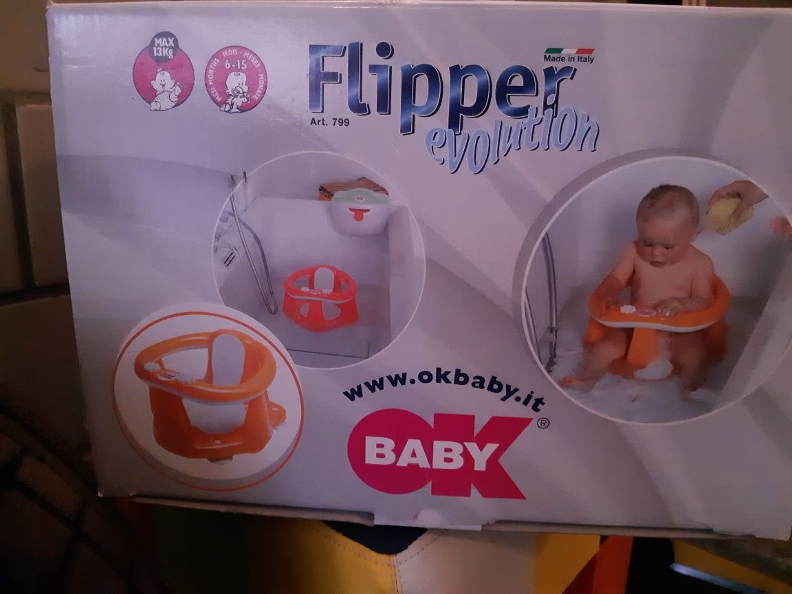 Дитяче сидіння OK Baby Flipper Evolution з нековзним покриттям