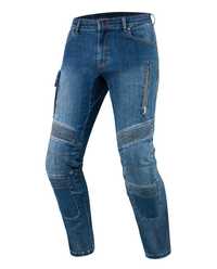 Spodnie motocyklowe jeansowe Rebelhorn Vandal  Blue washed Promocja