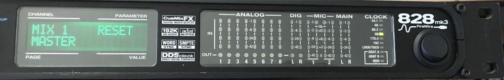 Motu 828 mk3 Firewire
