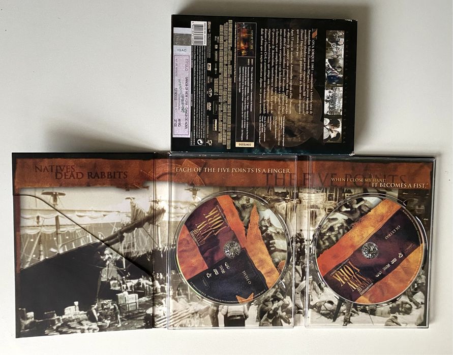 Dvd Gangs of New York, de Martin Scorsese, edição especial 2 discos