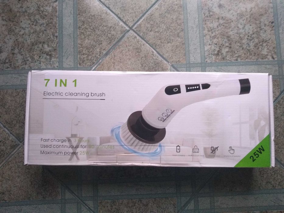 Escova giratória elétrica de limpeza de asoalhos, NOVA!