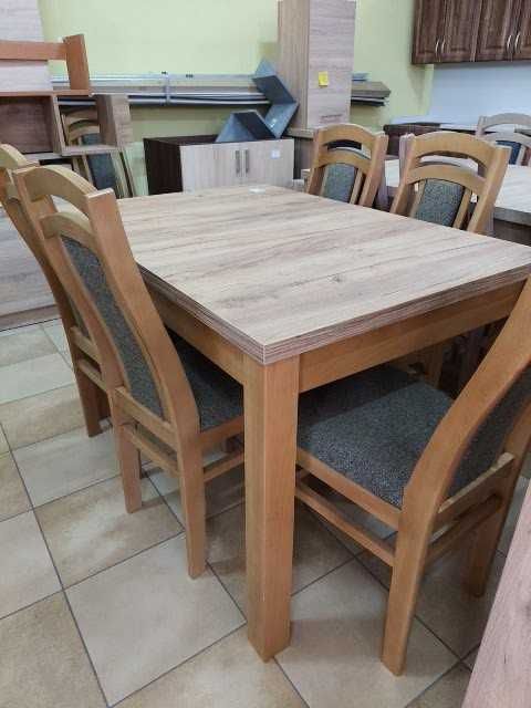 KPL. Stół + 6 krzeseł