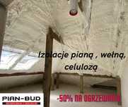 Ocieplenie poddasza i domu , Izolacje pianą pur, wdmuchiwanie celulozy
