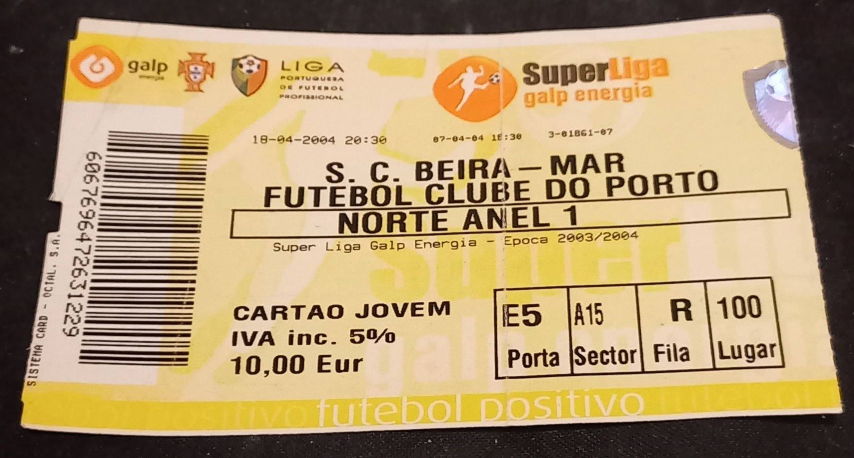 Bilhetes de jogos de Futebol, diversos.