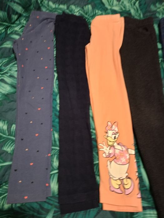 Paka 134 zestaw legginsów getrów dżinsów dla dziewczynki