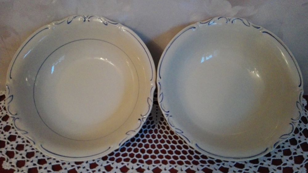 Salaterki, miski 25cm stara porcelana Tułowice