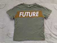 T-shirt koszulka "FUTURE" khaki rozmiar 110