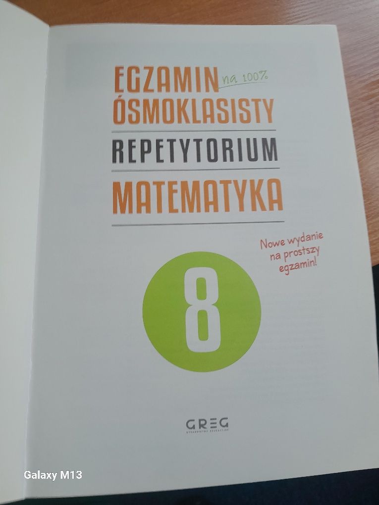 Egzamin ósmoklasisty matematyka Repetytorium GREG
