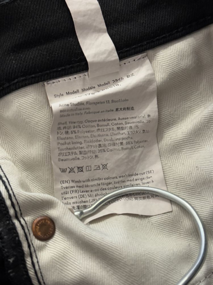 Spodnie Acne Studios M L W31 L32 bla konst czarne jeansy dżinsy modne