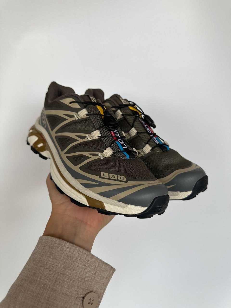 Кроссовки Salomon S/LAB XT-6 Beluga Dull Gold