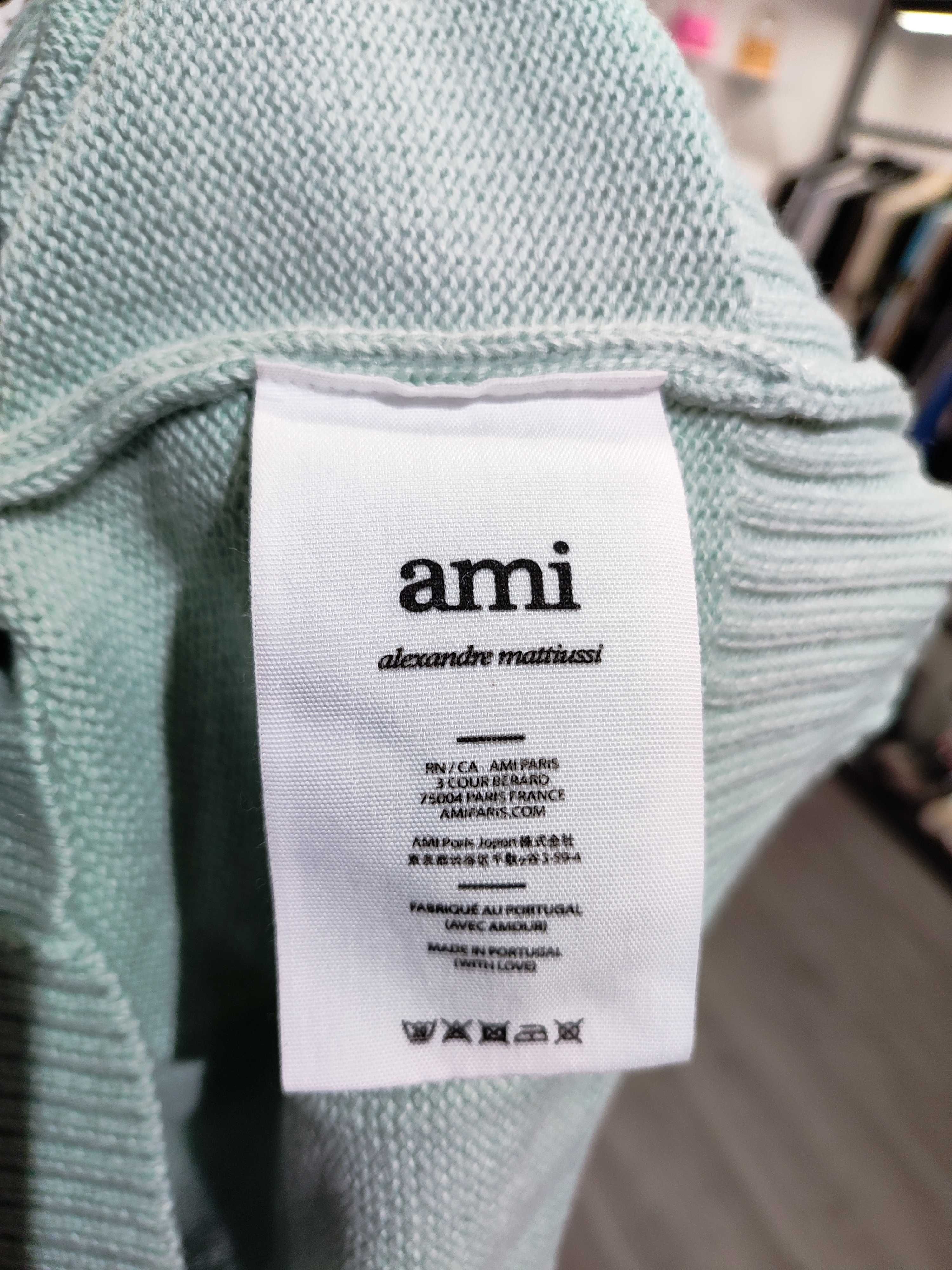 Кардиган AMI Paris Ami de Coeur Cardigan Mint