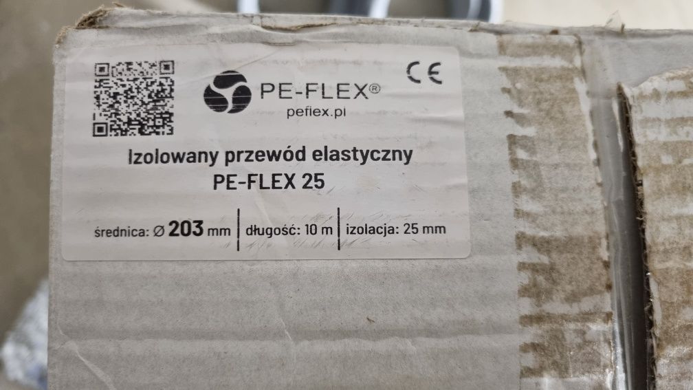 Izolowany przewód wentylacyjny PE-FLEX Premium 203mm