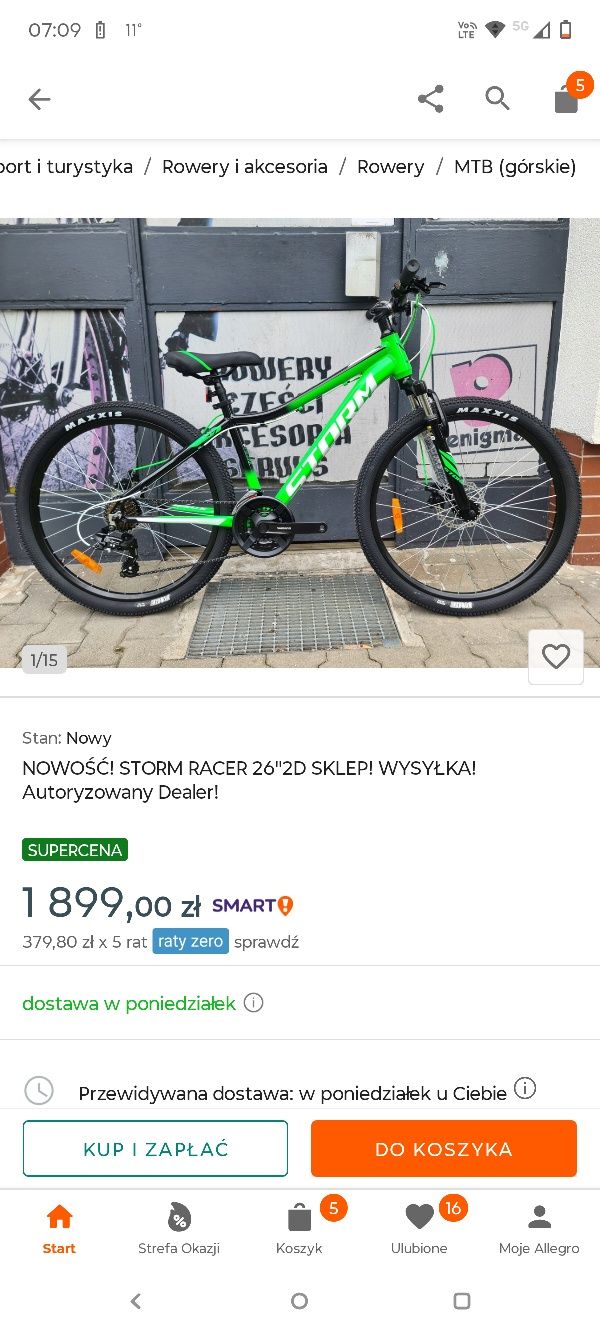 Rower 26 w super stanie