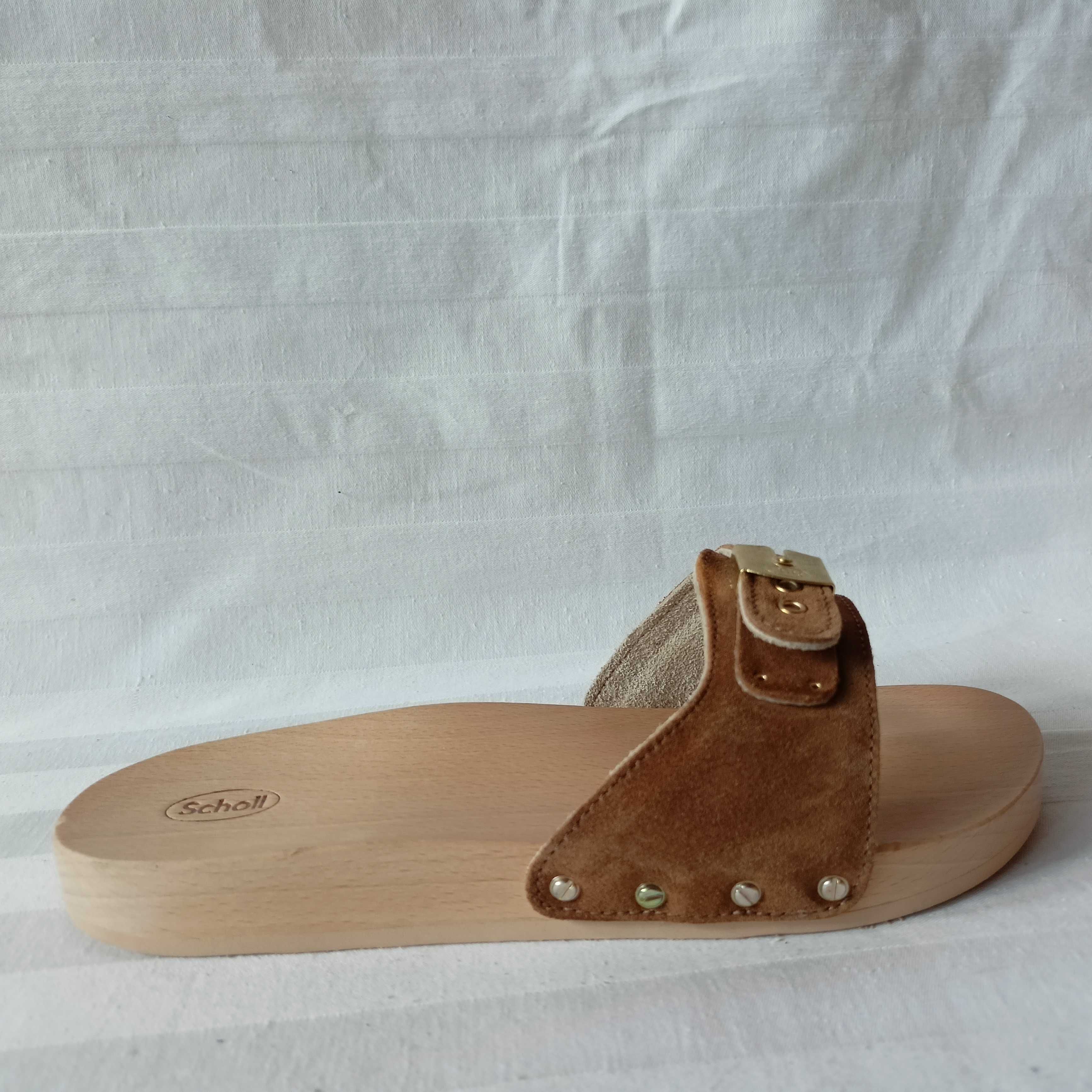 Scholl Peskura roz.38 - dł. wkł.. 24,5 cm- skóra- nowe