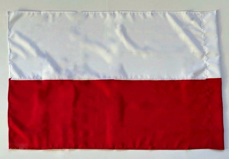 Flaga Polski z gabardyny - 90x135 cm