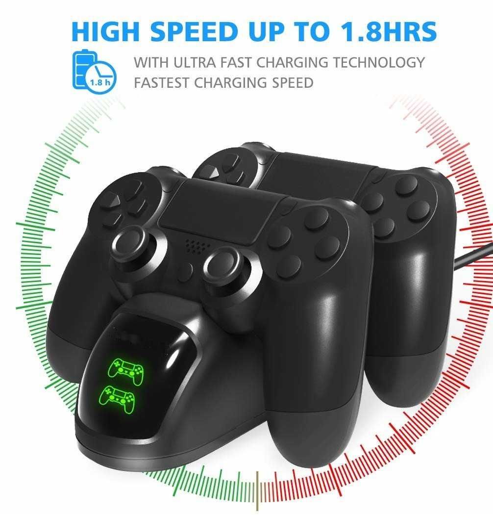 Podwójna stacja ładująca dla dwóch kontrolerów PS4/PS4 Slim /PS4 Pro