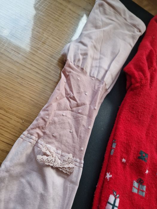 4 sztuki JAK NOWE rajstopy dziewczęce dla dziewczynki r. 110 / 116