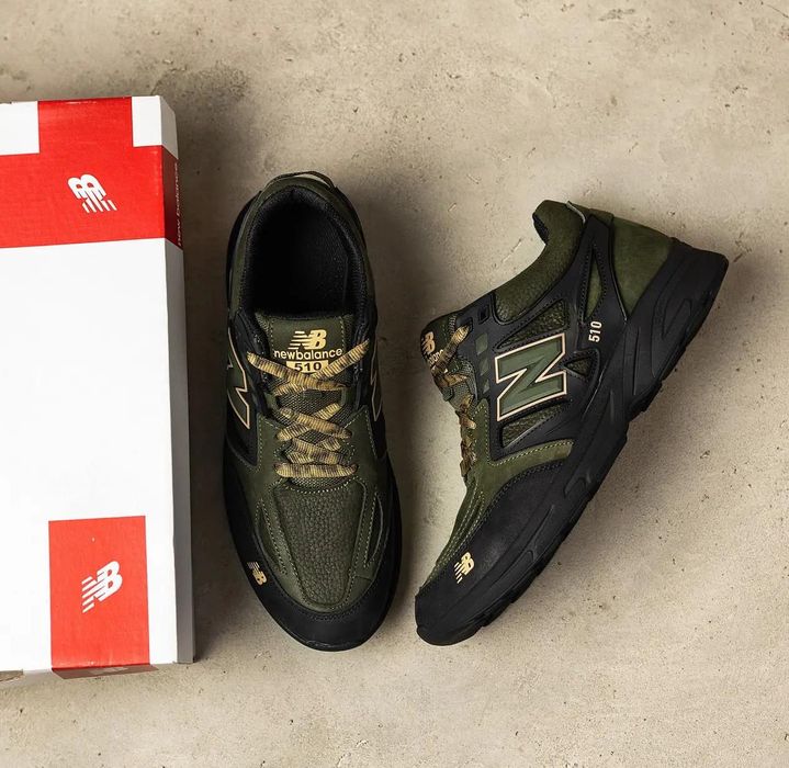 Зеленые кроссовки new balance мужские, чоловічі кросівки нью беланс