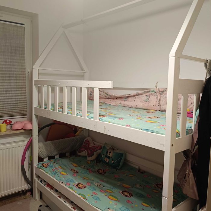 Łożko piętrowe domek 80x180