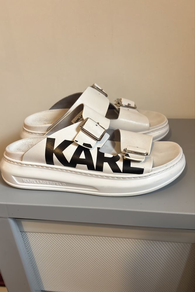 Karl lagerfeld klapki skórzane 37