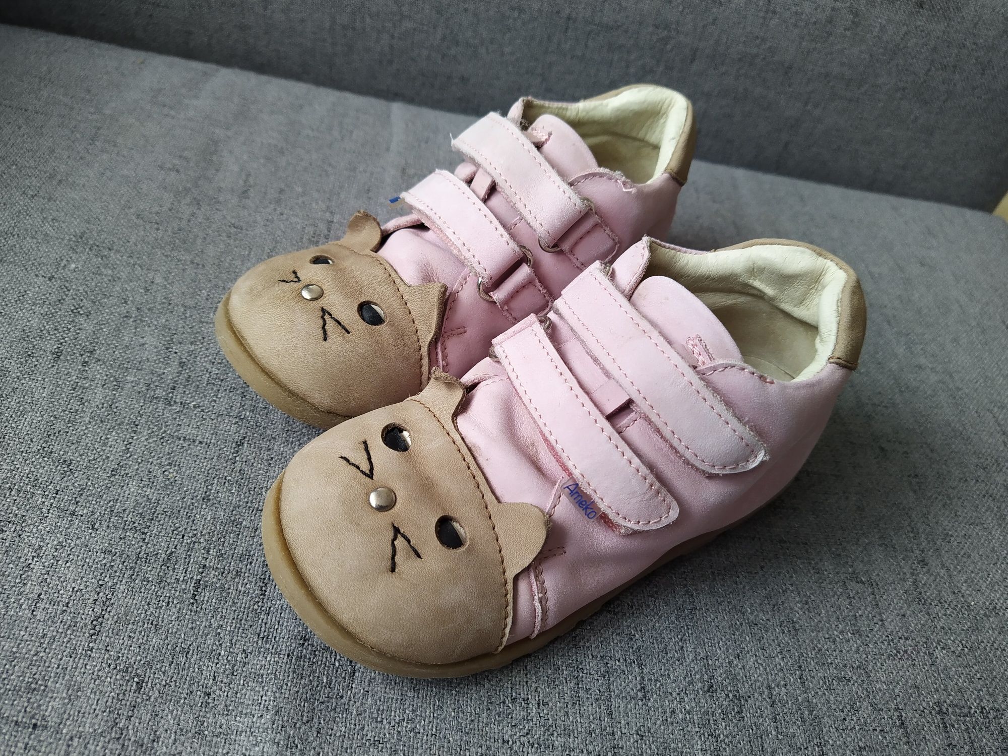 Buty Ameko r.25 buciki półbuty rozowe