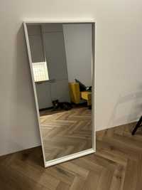 Duże lustro IKEA NISSEDAL biała rama