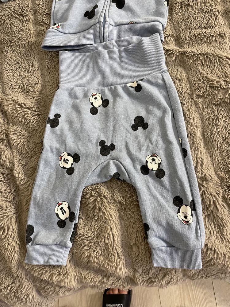 komplet dresowy myszka mickey H&M 62/68 cm