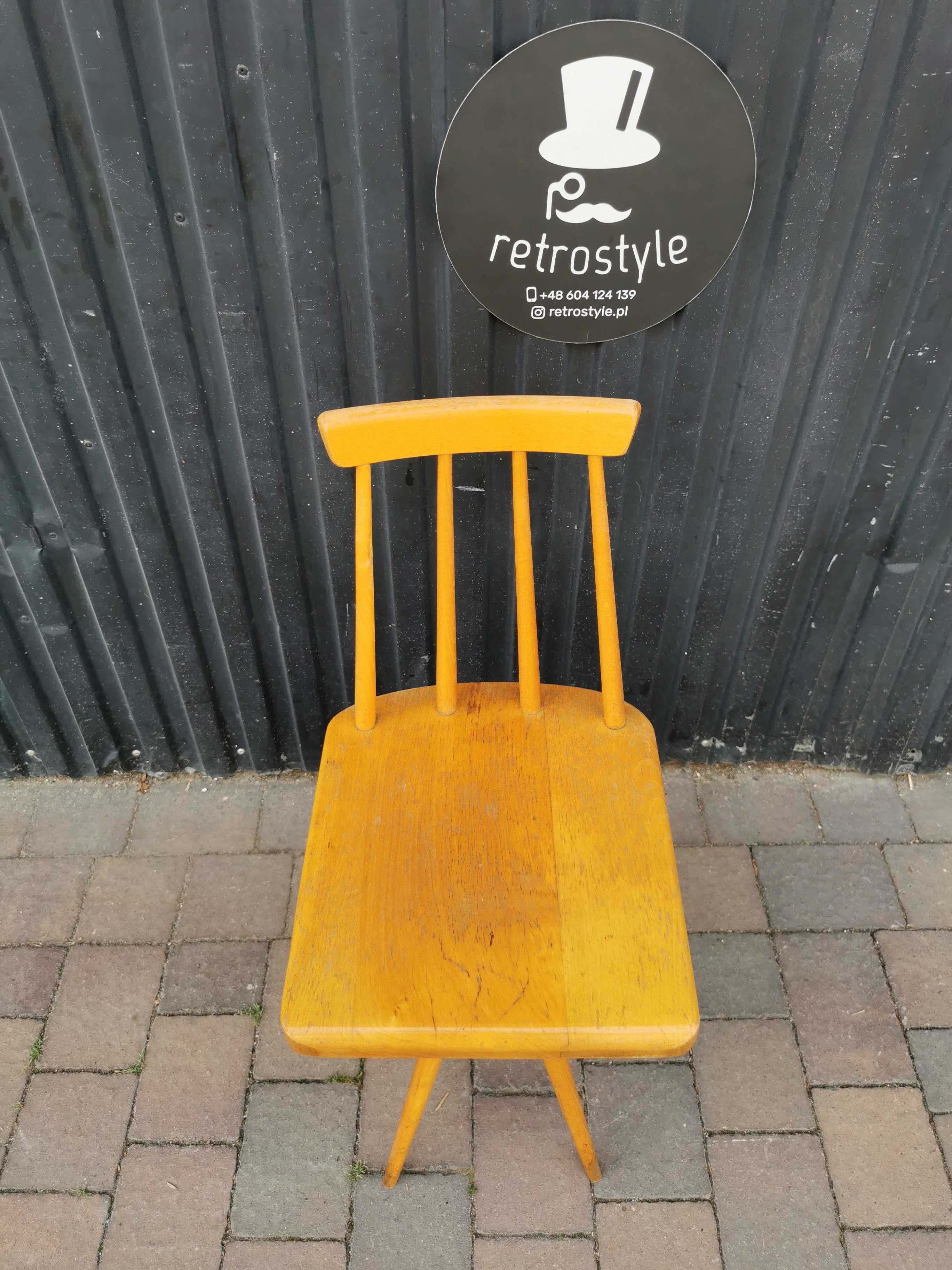 Designerskie krzesło obrotowe, regulowane, Czechosłowacja '60, PRL