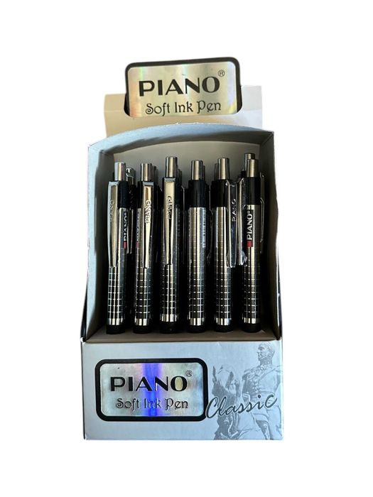 Ручка кулькова автоматична Piano РТ-189 Синя 0.7 мм