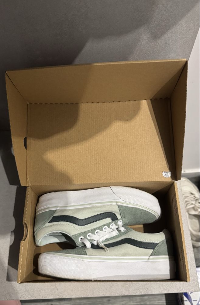 Кеди Vans зелені