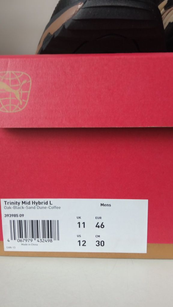 Кросівки Puma Trinity Mid Hybrid Leather Sneakers  Оригінал Шкіра