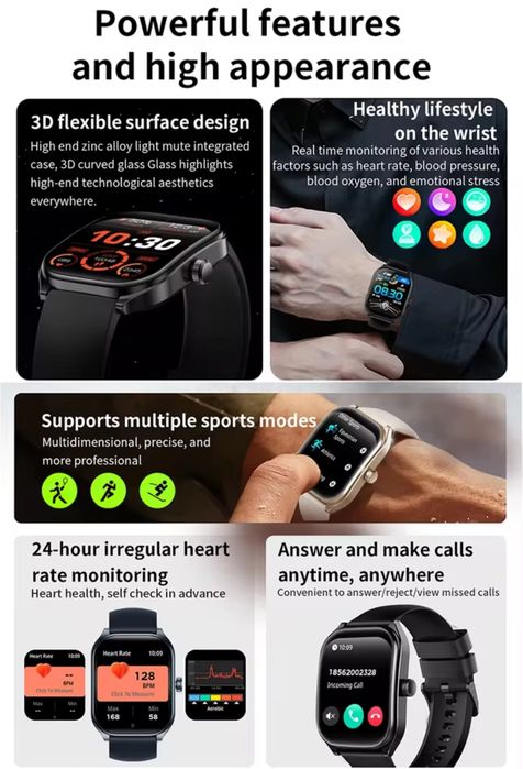 Smartwatch Aolon Watch HD 3D Curved Screen  2,01' . Niebieski.