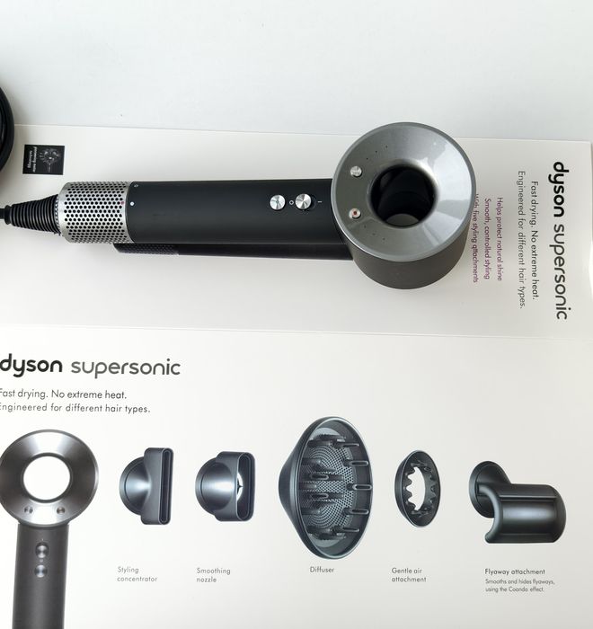 Фен для волоcся Dyson Supersonic HD08 Nickel/Fuchsia Офіційний