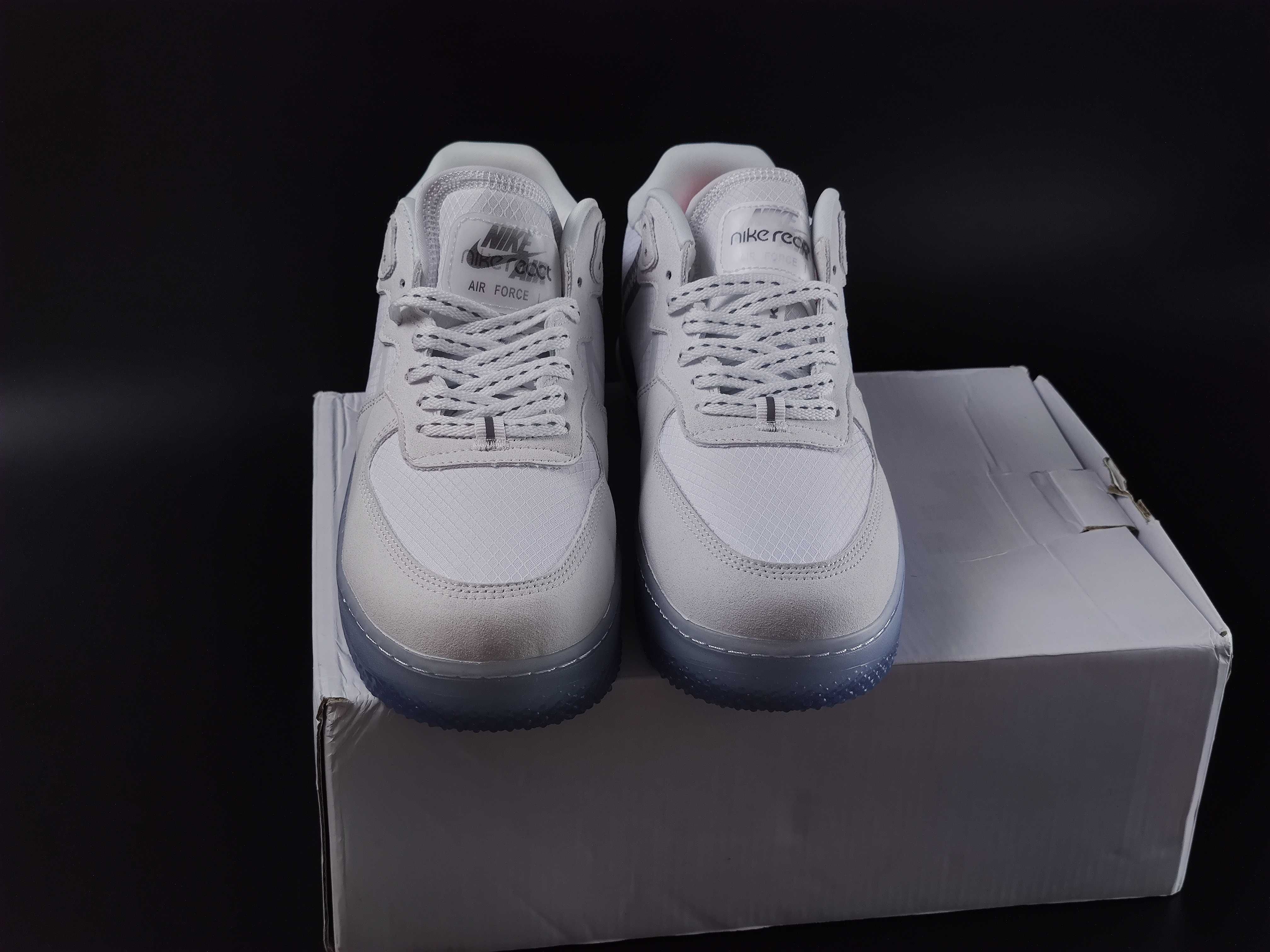 Nike Air Force 1 React White Light Bone CQ8879-100 (43)