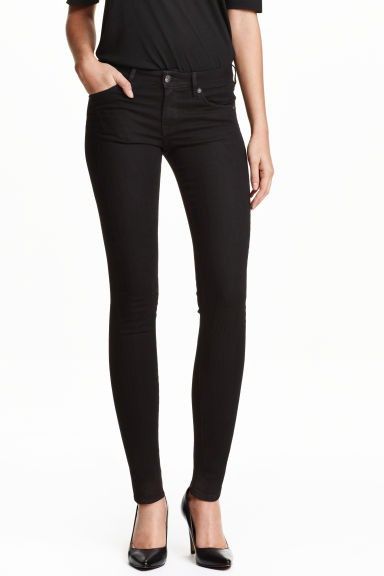 NOWE 25/30 34 XS H&M spodnie jeans rurki skinny czarne