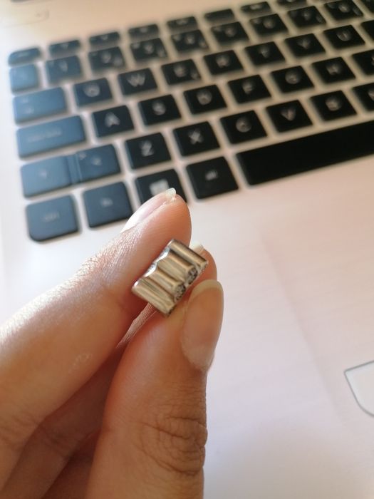 Peça de prata pata animal