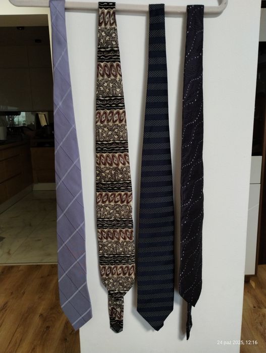 Zestaw krawatów jedwabnych