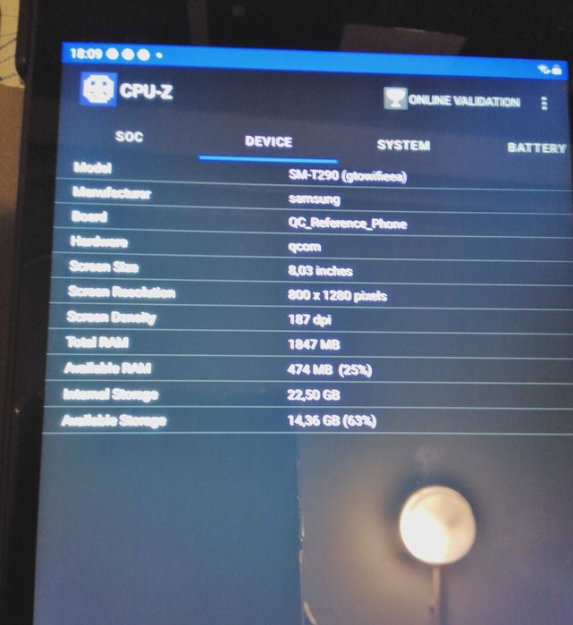 Tablet Samsung Galaxy tab A 2019 com case e bolsa