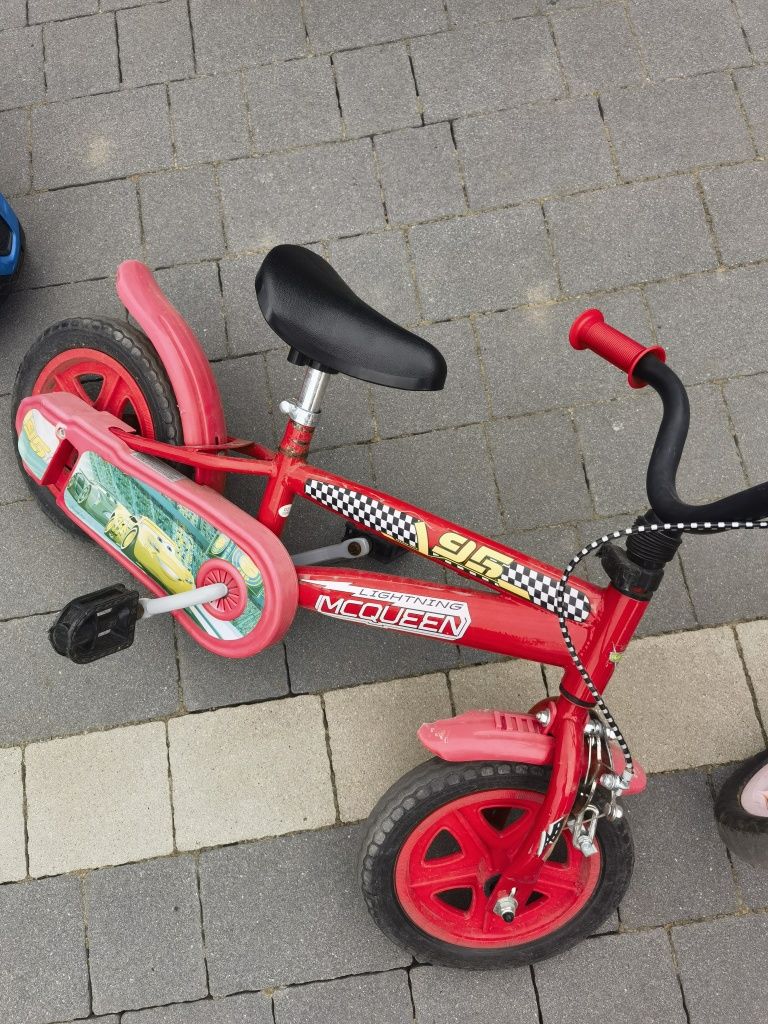 Rowerek dla dzieci MCQUEEN- mały, boczne kółeczka w zestawie