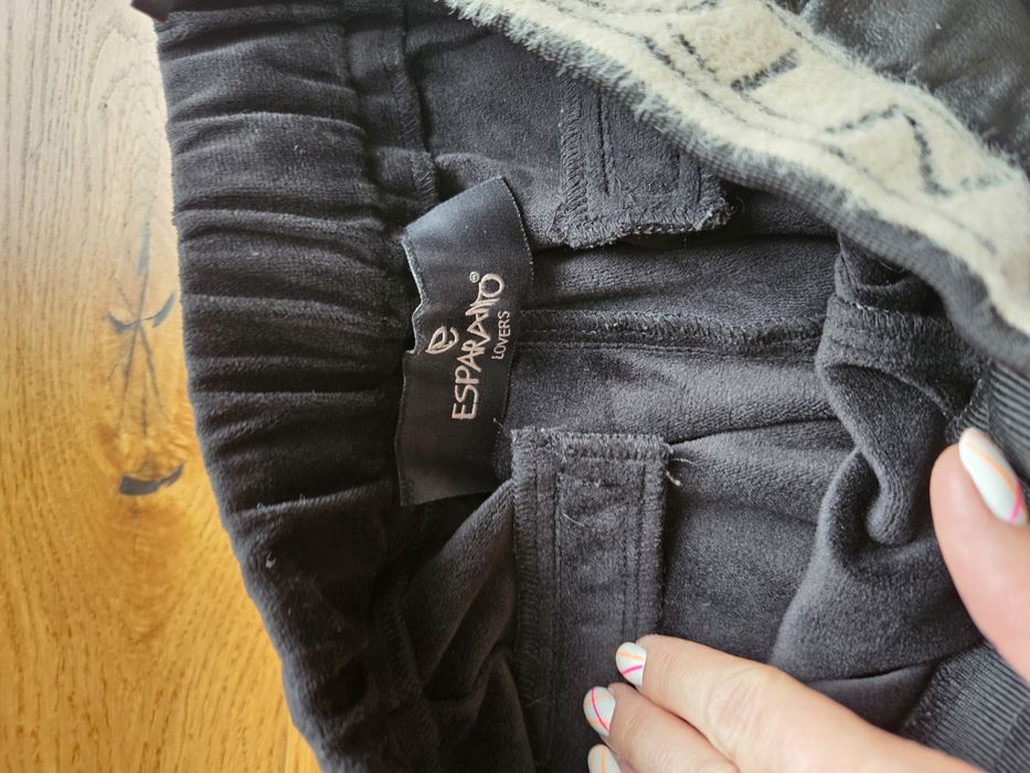 Ocieplana z Eco skóry spodnie esperanto