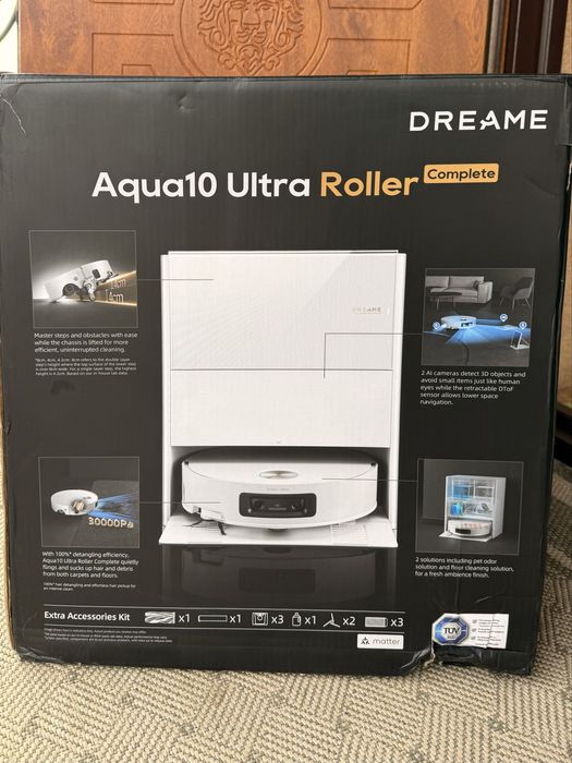 Робот пилосос Dreame Aqua 10 Ultra Roller Complete White