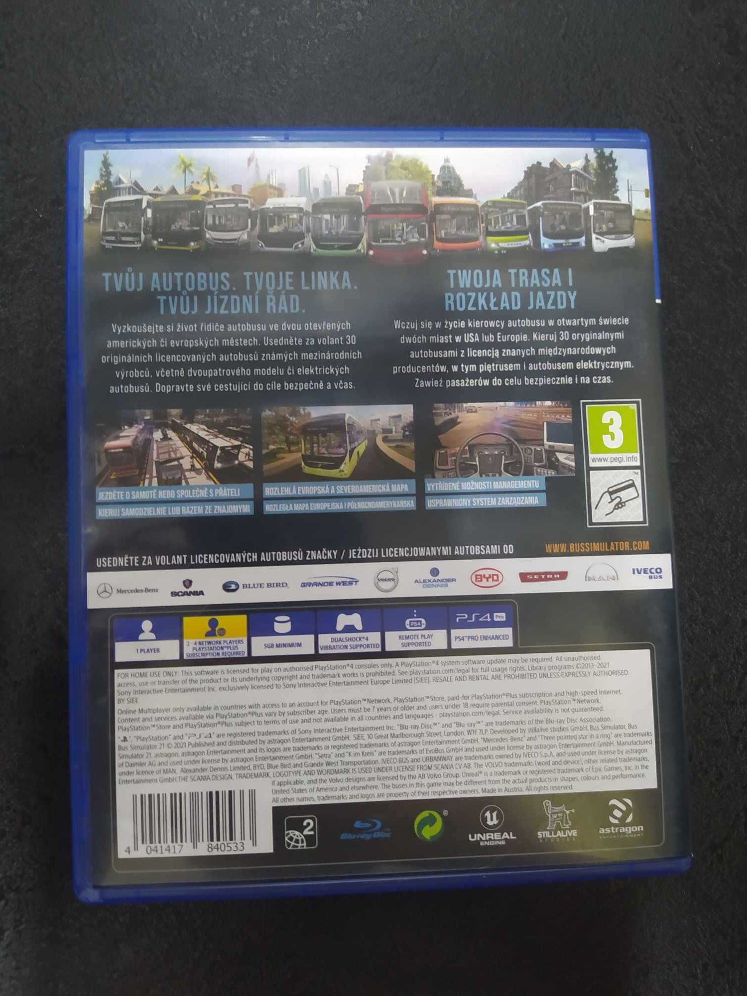 Bus Simulator 21 PS4 Polskie napisy są w grze