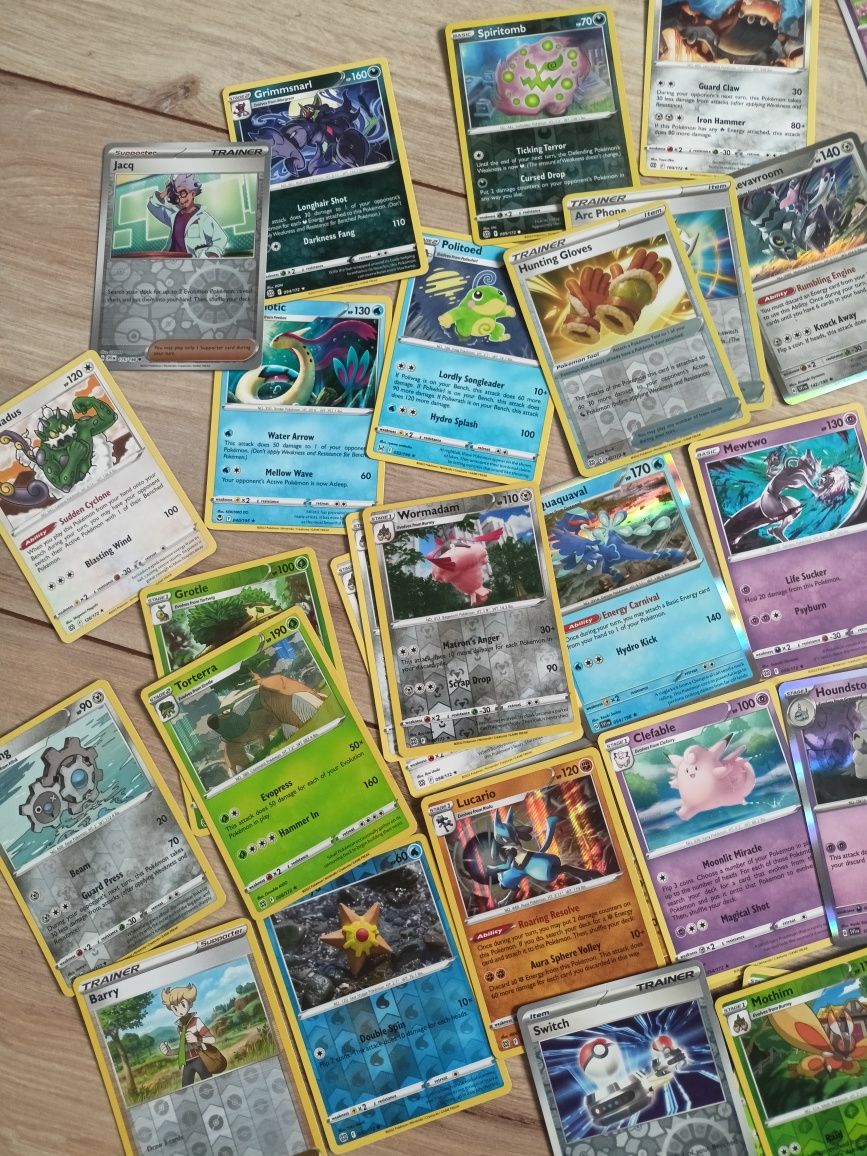 Rzadkie karty pokemon tcg holo, rare, reverse...