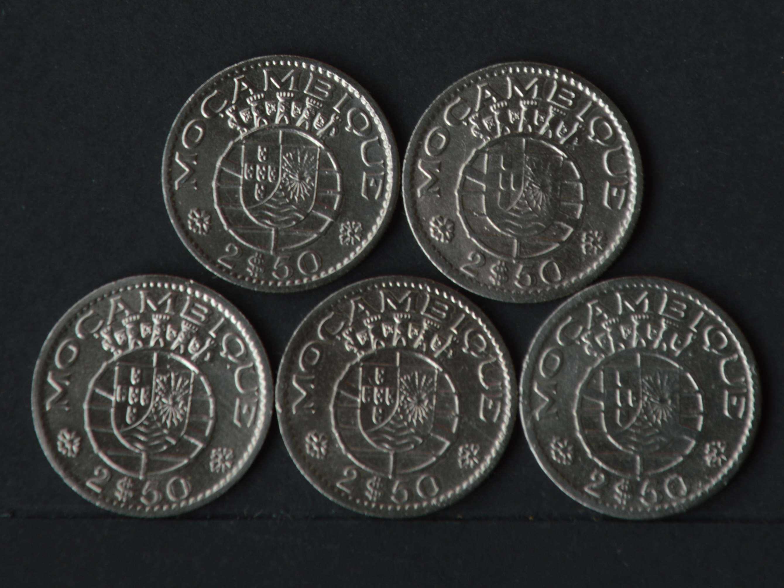 Moçambique Lote com 5 moedas - olx X00008