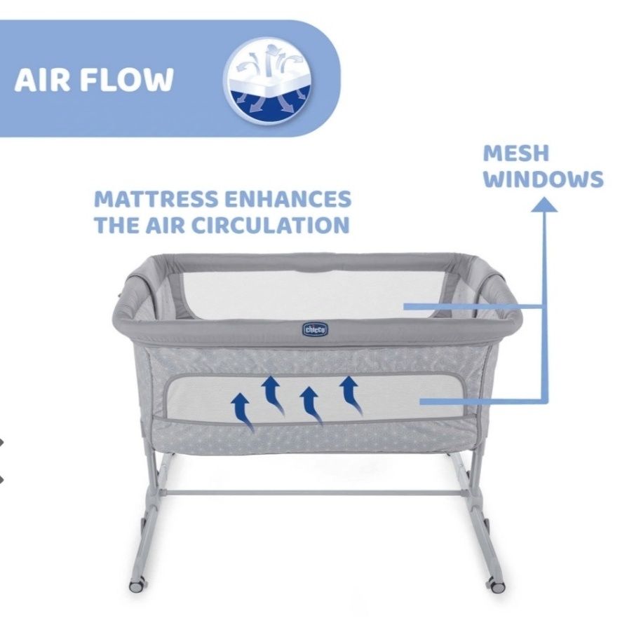 Next to me Dream Chicco com Balanço e rodas -  oferta da roupa da cama