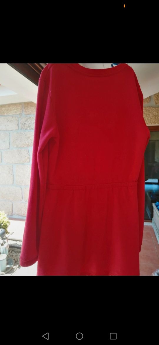 Vestido malha vermelho