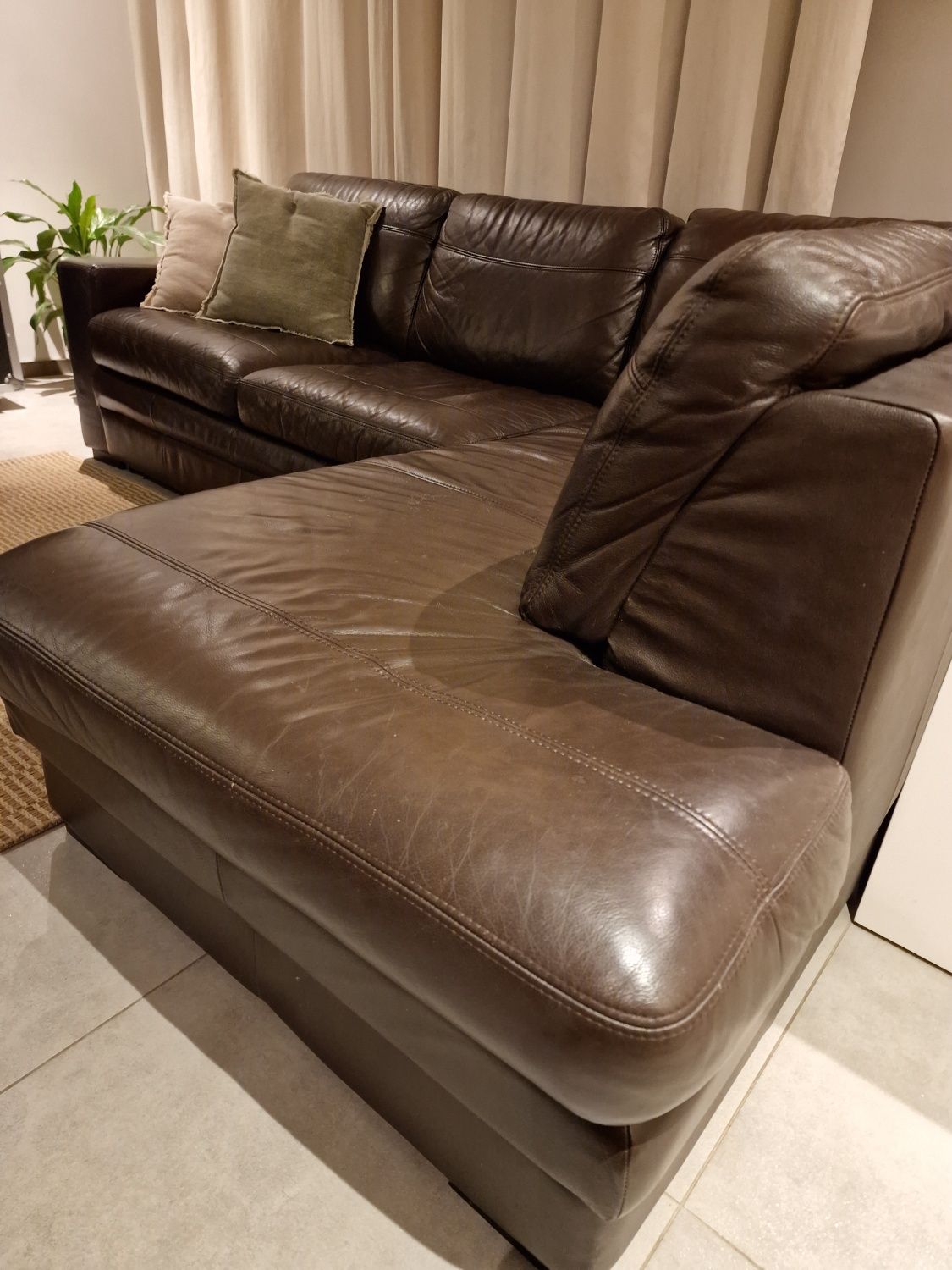 Helvetia furniture skórzana  sofa rozkladana