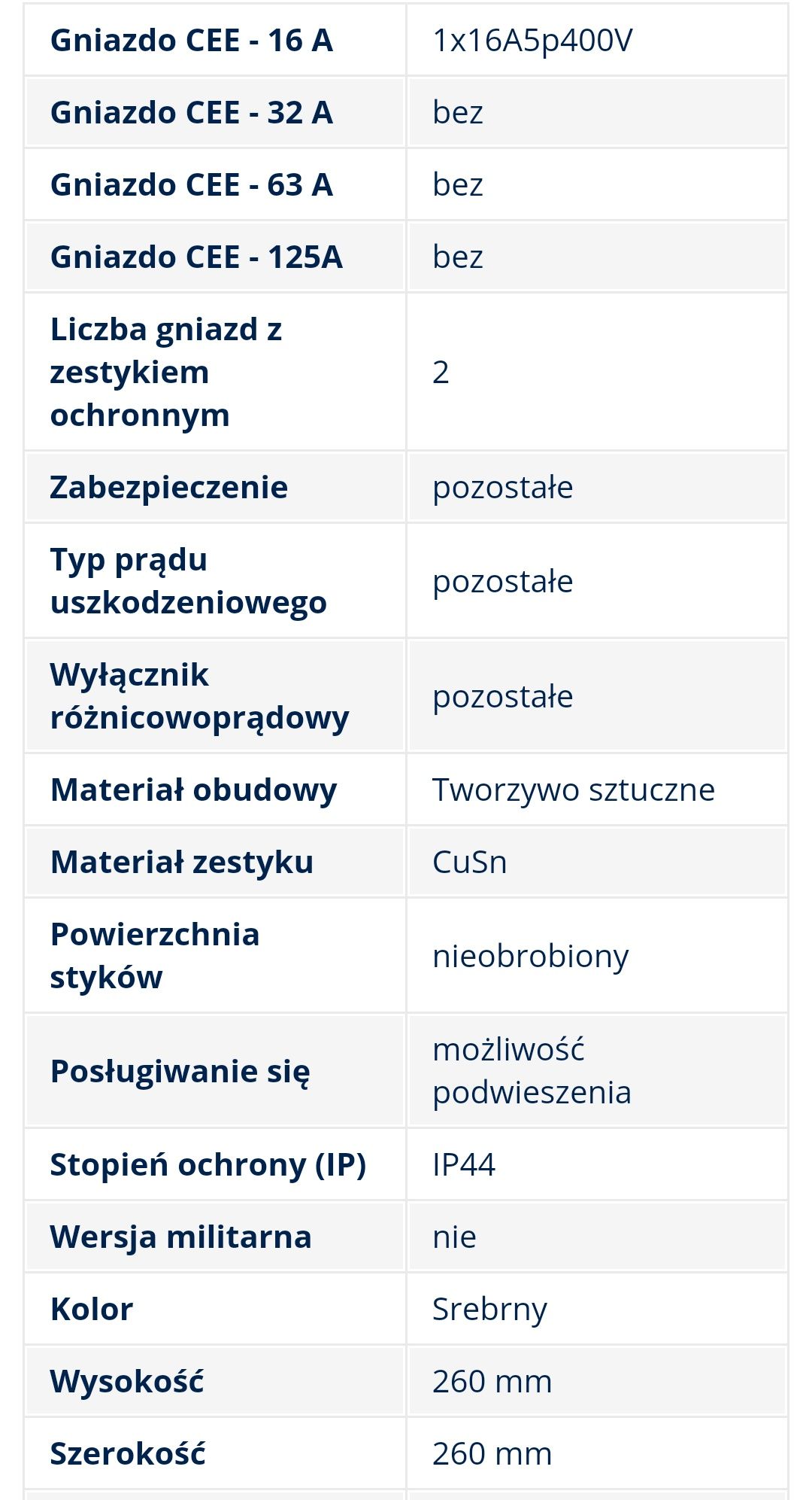 Rozdzielacz Mennekes.Kombinacja gniazd 1x16A, 5p, 400V, 2x włącznik. -