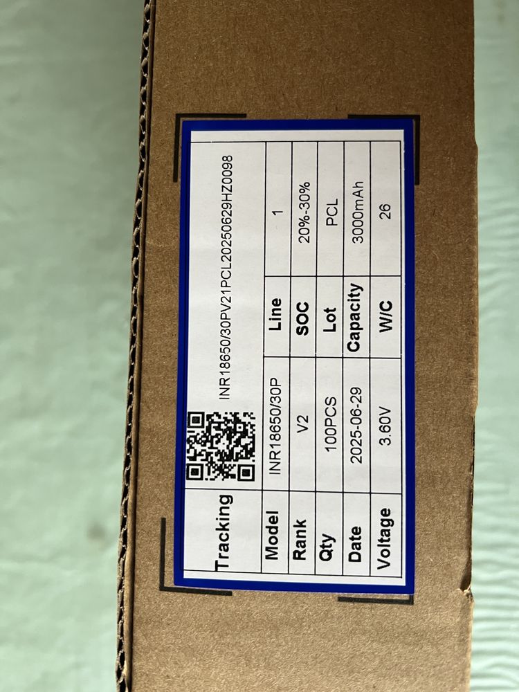 EVE INR18650-30P 3000mAh - 30A  Високострумові!!!