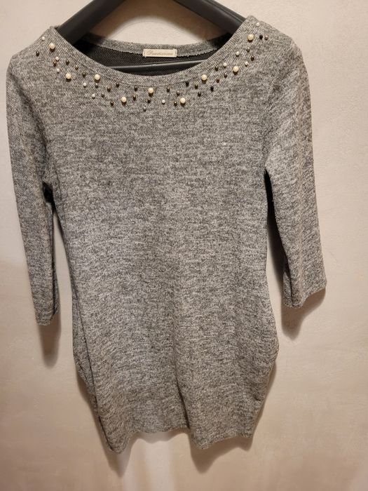 Nowa włoska cieplejsza sukienka